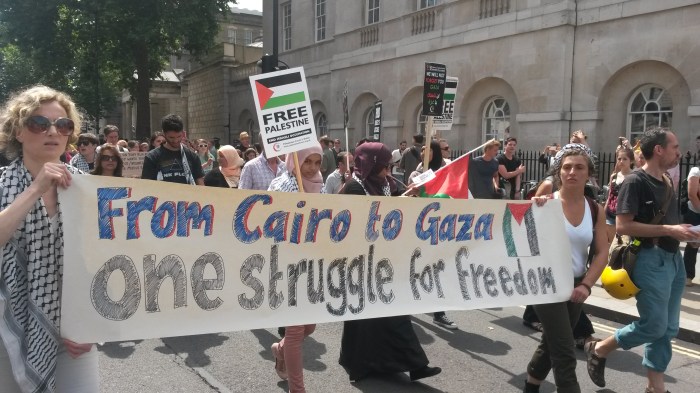 cairo to gaza solidarity london 19 July