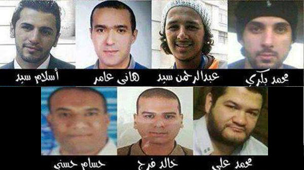 Defendants in the Arab Sharkas case, picture via al-Hurriya lil Gadaaan 
